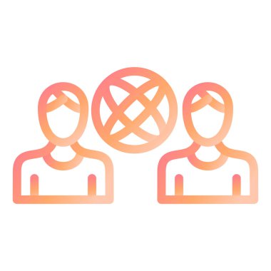 insanlar vektör simgesi modern basit doldurulmuş