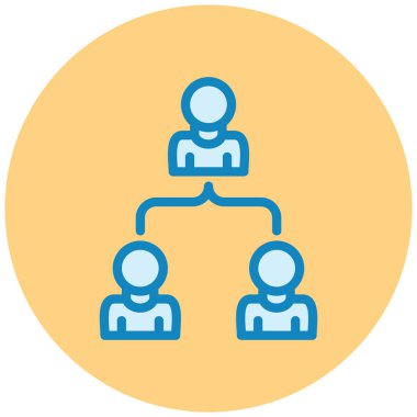 İş ekibi. Basit resimleme