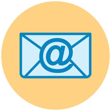 E-posta. Web simgesi basit illüstrasyon