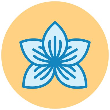 Çiçek. Web simgesi basit illüstrasyon