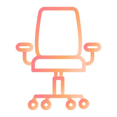 Sandalye. Web simgesi basit illüstrasyon 