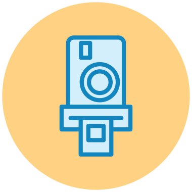 Kamera. Web simgesi basit illüstrasyon