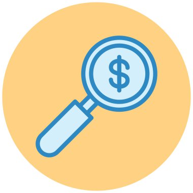 Arama simgesi vektör illüstrasyonu