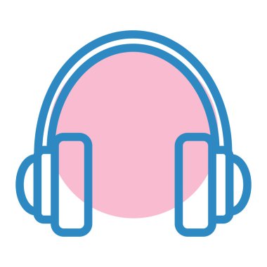 Kulaklık. Web simgesi basit tasarım