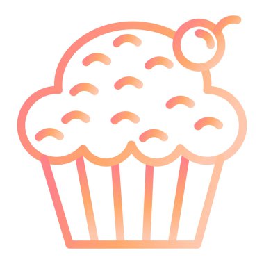 Tatlım. Web simgesi basit illüstrasyon