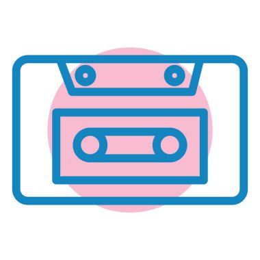 kaset teyp vektör simgesi