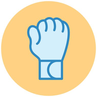 Yumruk. Web simgesi basit illüstrasyon