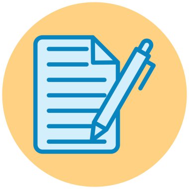 Belge. Web simgesi basit illüstrasyon