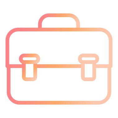 Çanta. Web simgesi basit illüstrasyon 