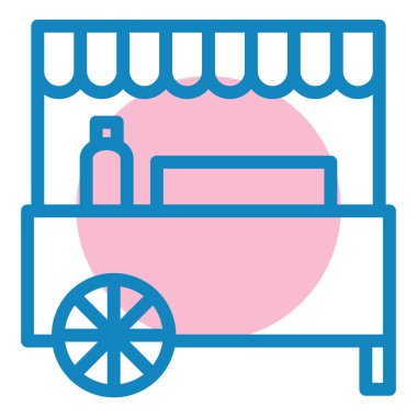 Dükkan. Web simgesi basit illüstrasyon