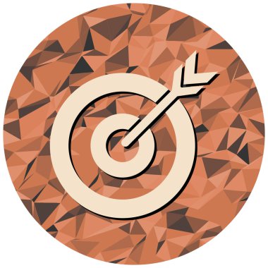 hedef simge, vektör illüstrasyonu