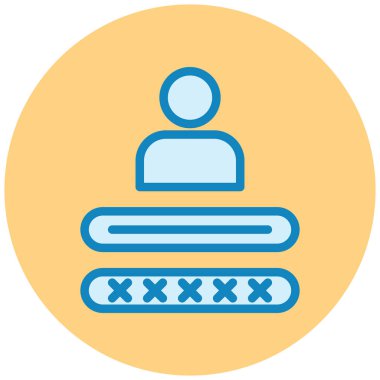 İnsan simgesinin vektör illüstrasyonu