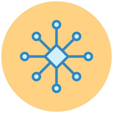 şebeke. Web simgesi basit illüstrasyon