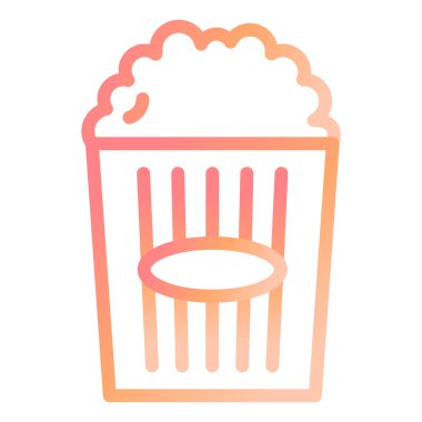 Patlamış mısır modern ikon vektör çizimi 