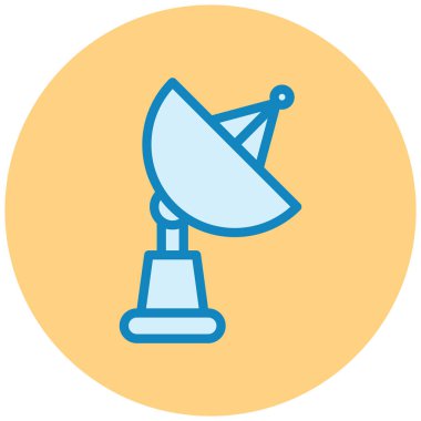 Uydu. Web simgesi basit illüstrasyon