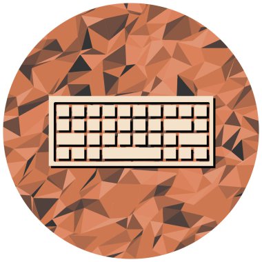 Klavye simgesi vektör illüstrasyonu