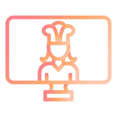 Yemek pişirme Modern simge vektör illüstrasyonunu göster 