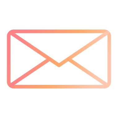 E-posta. Web simgesi basit illüstrasyon 