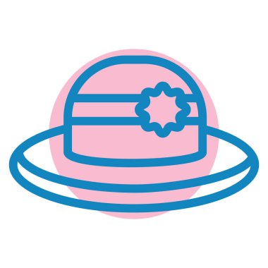 Şapka. Web simgesi basit illüstrasyon