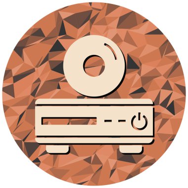 Bir müzik simgesinin vektör illüstrasyonu