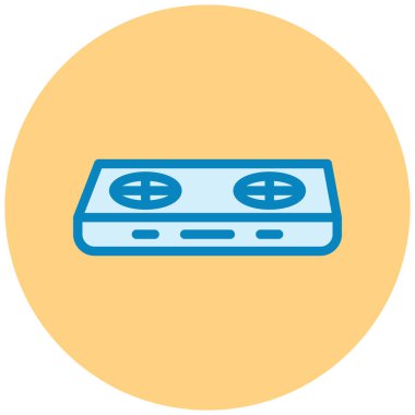 Fırın. Web simgesi basit illüstrasyon