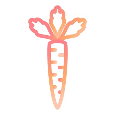 Havuç. Web simgesi basit illüstrasyon 