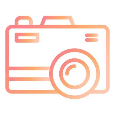 Kamera. Web simgesi basit illüstrasyon