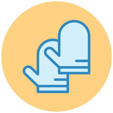 Eldiven. Web simgesi basit illüstrasyon