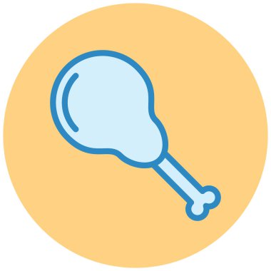 Tavuk. Web simgesi basit illüstrasyon