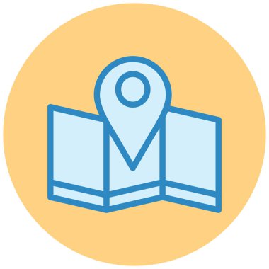 konum. Web simgesi basit illüstrasyon