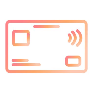 Kredi Kartı. Web simgesi basit illüstrasyon 