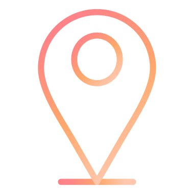 Harita Pin modern simge vektör çizimi 