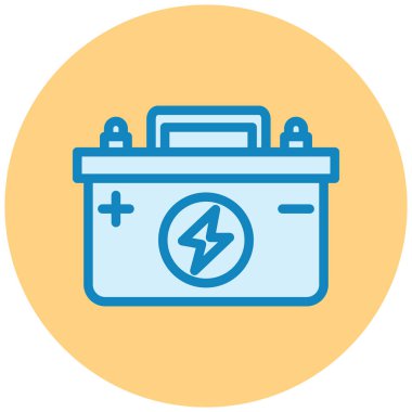 Pil. Web simgesi basit illüstrasyon