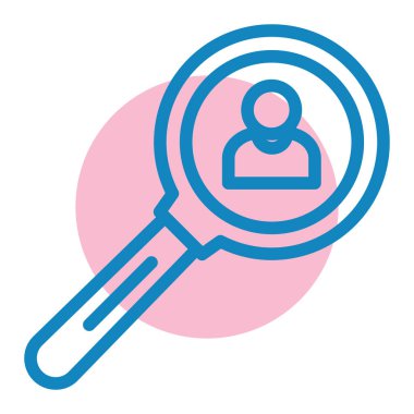 Arama simgesi vektör illüstrasyonu