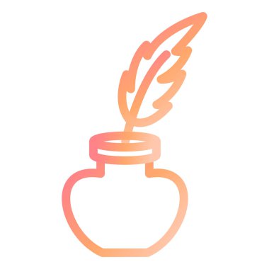 Tüy. Web simgesi basit illüstrasyon