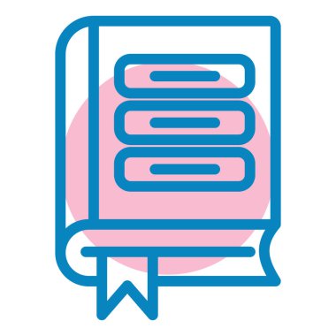 Kitap. Web simgesi basit illüstrasyon