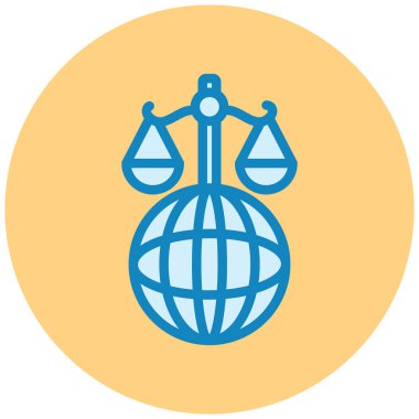 Küre. Web simgesi basit illüstrasyon