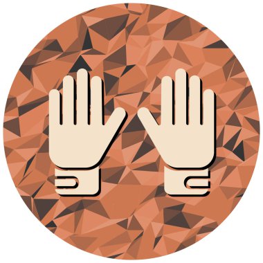 El ikonu. Vektör illüstrasyonu