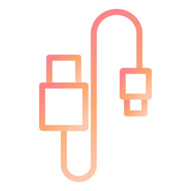  Veri Kablosu modern simge vektör çizimi 