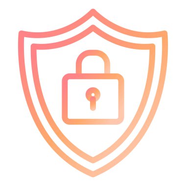 Güvenlik modern ikon vektör illüstrasyonu 