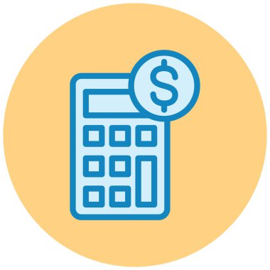 bankacılık ve finans hattı vektör simgesi.