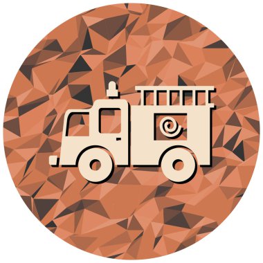 Bir kamyon simgesinin vektör çizimi