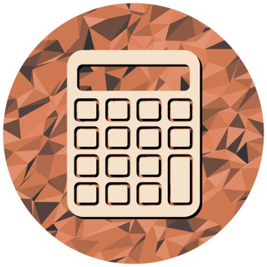 Hesap makinesi simgesi. Düz dizayn. vektör illüstrasyonu.