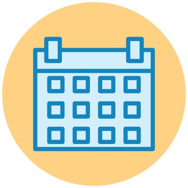 Takvim simgesi vektör illüstrasyonu