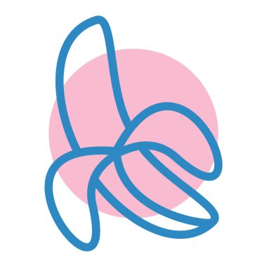 muz simgesi, vektör illüstrasyonu basit tasarım