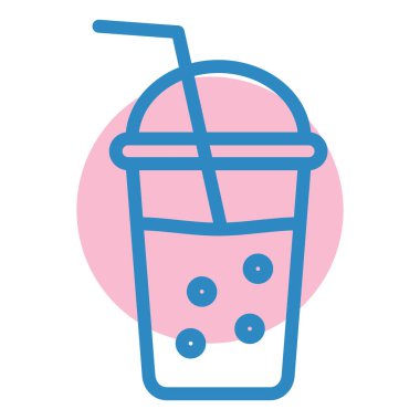 Kokteyl. Web simgesi basit illüstrasyon