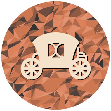 Araba ikonu. Web için basit bir motosiklet vektör simgesi çizimi