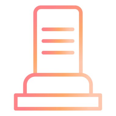 mezar modern simge vektör illüstrasyonu 