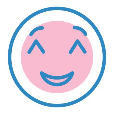 Yüz ifadesi vektör illüstrasyonu