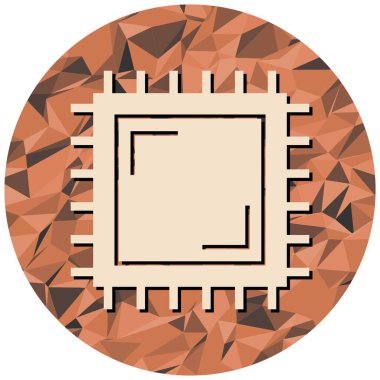 Bir kare düğmenin vektör illüstrasyonu